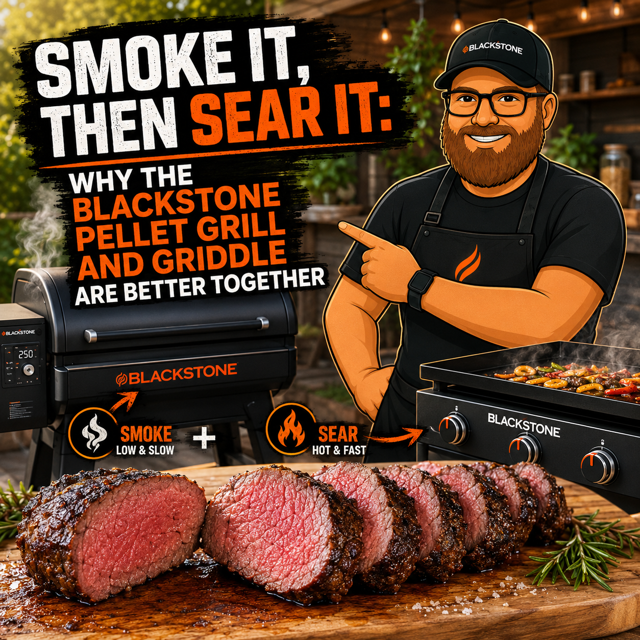 Smoke It, Then Sear It: Why the Blackstone Pellet Grill and Griddle Are Better Together